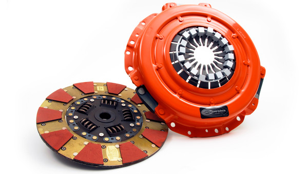 Centerforce Dual Friction ? High Performance Clutch Pressure Plate and Disc Set 687 ft/lbs Capacity 11in Dia. 23M-Spline Fits Ford Mustang Boss 302 5.0L - DF023500