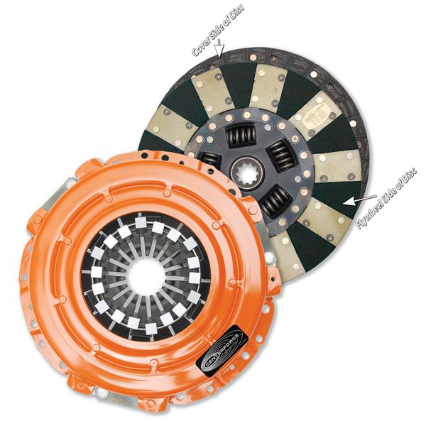 Centerforce Dual Friction ? High Performance Clutch Pressure Plate and Disc Set 622 ft/lbs Capacity 11in Dia. 18-Spline Fits Dodge 8 Cyl - DF071800