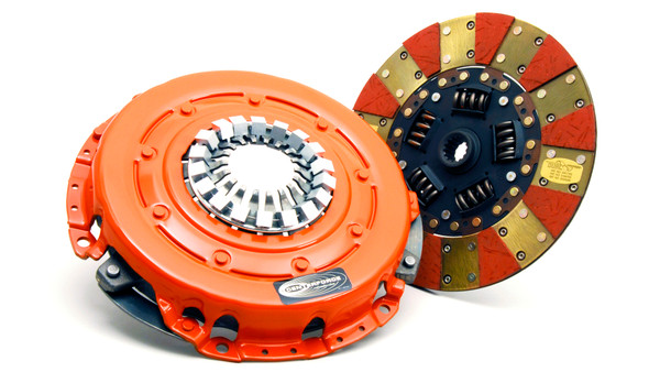 Centerforce Dual Friction ? High Performance Clutch Pressure Plate and Disc Set 483 ft/lbs Capacity 10.4in Dia. 14-Spline Fits Ford Cars and Trucks Base 3.6L/3.9L - DF114056