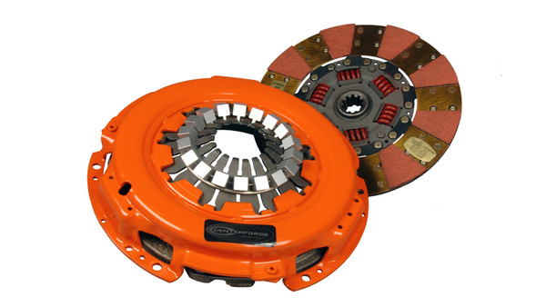 Centerforce Dual Friction ? High Performance Clutch Pressure Plate and Disc Set 423 ft/lbs Capacity 10in Dia. 10-Spline Fits Ford Mustang Base 4.0L - DF490309