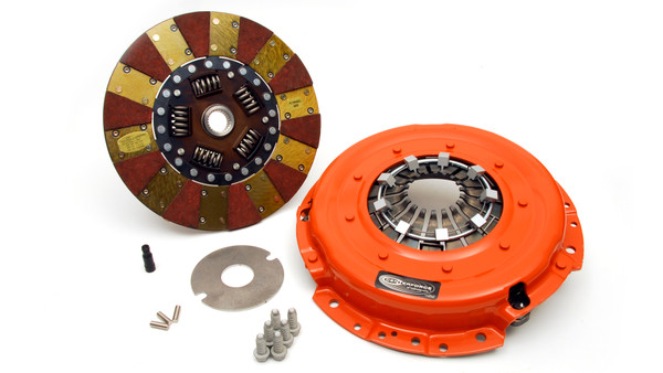 Centerforce Dual Friction ? High Performance Clutch Pressure Plate and Disc Set 687 ft/lbs Capacity 11in Dia. 26-Spline Fits Ford Mustang Shelby GT500 5.4L - DF570841