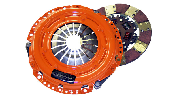 Centerforce Dual Friction ? High Performance Clutch Pressure Plate and Disc Set 263 ft/lbs Capacity 9.4375in Dia. 23M-Spline Fits Ford Focus 2.0L/2.3L - DF600702