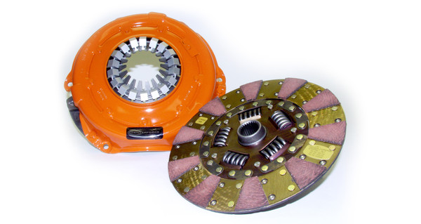 Centerforce Dual Friction ? High Performance Clutch Pressure Plate and Disc Set 590 ft/lbs Capacity 10.4in Dia. 26-Spline Fits Ford Cars 8 Cyl - DF611739