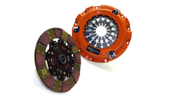 Centerforce Dual Friction ? High Performance Clutch Pressure Plate and Disc Set 345 ft/lbs Capacity 9.4375in Dia. 23M-Spline Fits Mazda RX-7 and RX-8 1.3L - DF641101