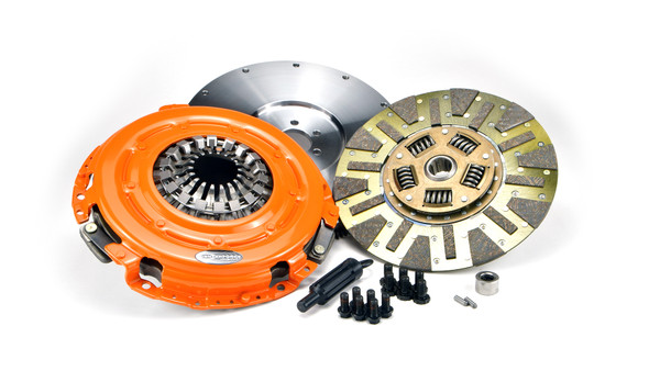 Centerforce Dual Friction ? High Performance Clutch and Flywheel Kit 58.85 lbs 168 Tooth Gear 0 in/oz Externally Balanced 6 Bolt Crank 700 ft/lbs Capacity 12in Dia. 26-Spline Fits Chevrolet/GMC Sierra 2500 and Silverado 2500 6.0L - KDF241042