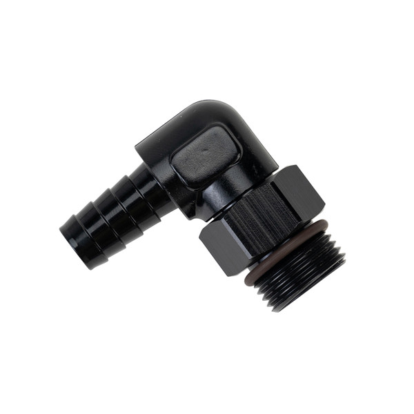 Aluminum Swivel Fitting 90° 7/8-14 UNF x 1/2" Barb - 59408