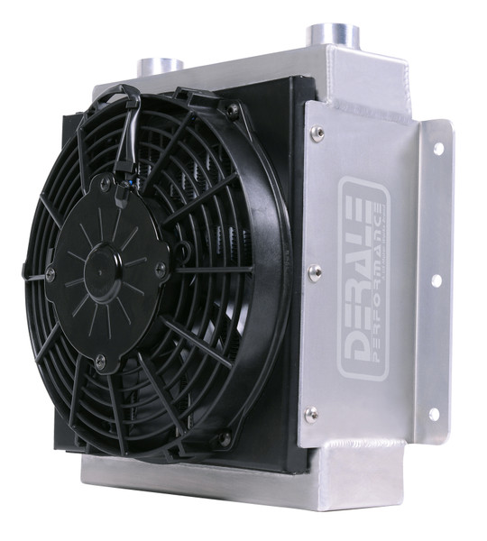 18 Row Hi-Flow Racing Remote Fluid Cooler w/ Low Profile Fan 7/8-14 UNF O-ring - 65860