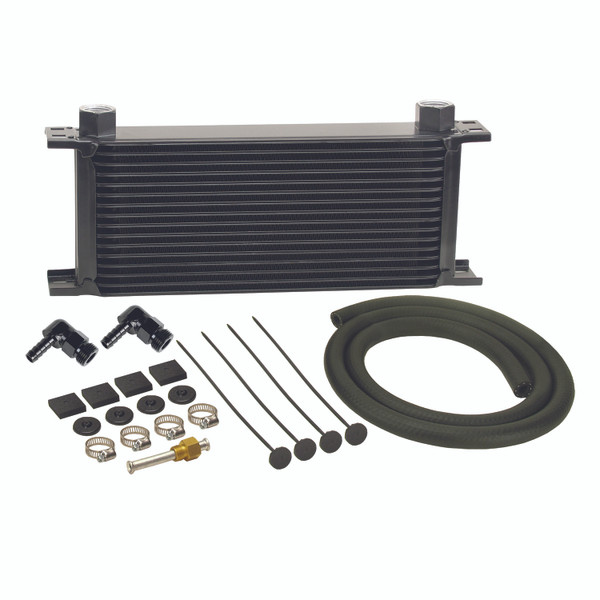 16 Row Stack Plate Transmission Cooler Kit 90 Degree Swivel Fitting - 13412