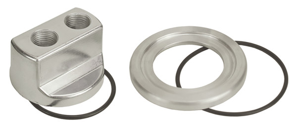 Standard Engine Spin On Adapter with 1/2" NPT Ports 13/16"-16 Engine Thread - 15705