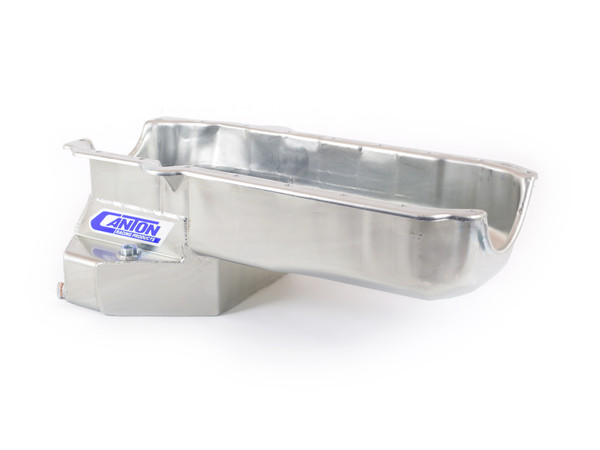 Canton 15-244M Oil Pan Small Block Chevy F Body Road Race Right Hand Dipstick - 15-244M