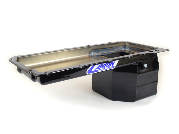 Canton 16-278 Oil Pan For LS Chevy S10 Truck Conversion Black Powder Coat - 16-278