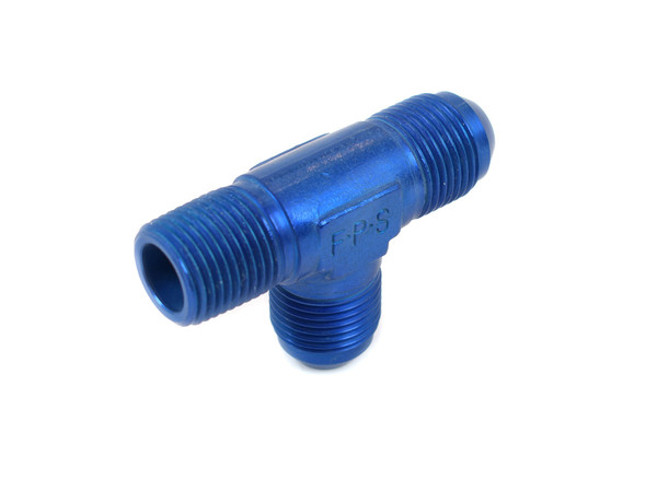 Canton 23-245TA T Fitting 1/2 Inch NPT and 2 -10 AN Ports Aluminum - 23-245TA