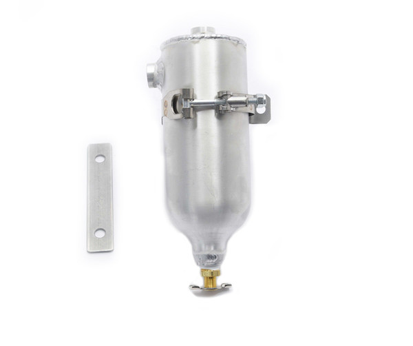 Canton 80-205 Aluminum Catch Tank 24 Oz Drag Race 3/8" Ports & Petcock - 80-205