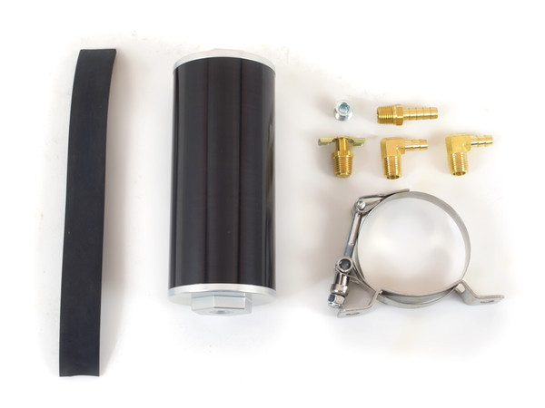 Canton 80-250 Aluminum Overflow Catch Tank Billet Aluminum Black Finish - 80-250