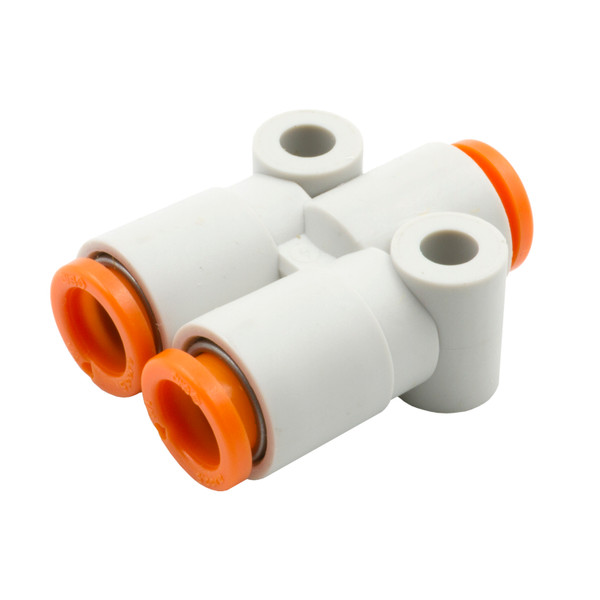 AIR LINE Y-FITTING 3 WAY 1/4in OD QUICK DISCONNECT - ALY