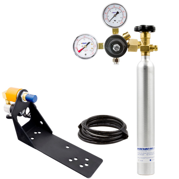 CO2 SHIFTER W/ CO2 BOTTLE KIT FOR USE WITH 2 SPEED PRO-STICK/HURST QUARTERSTICK - AS2AB10K
