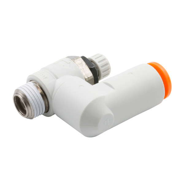 NEEDLE VALVE STRAIGHT (SWIVEL) 1/4in OD QUICK DISCONNECT TO 1/8in NPT (METER IN) - NVST