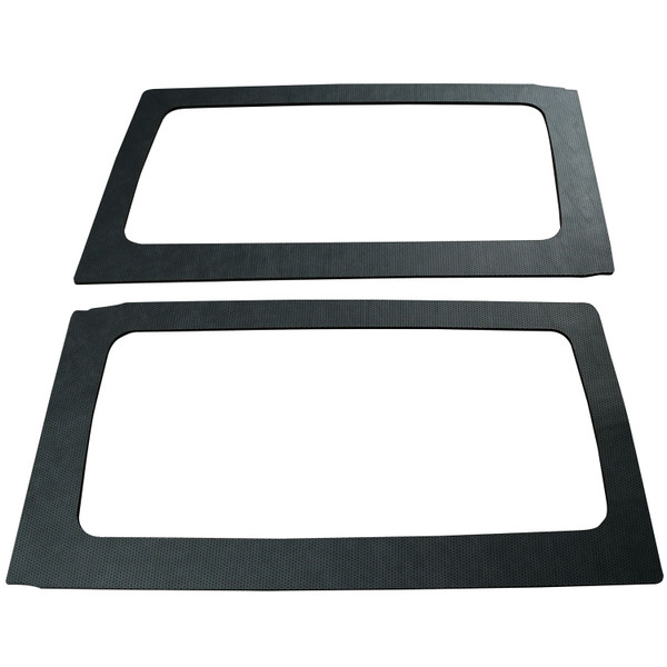 DEI 50165 '11-'18 Wrangler JK 2-Door Black Leather Look Rear Side Window Only 050165 - 50165