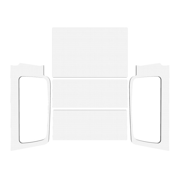 DEI 50602 '04-'06 Wrangler LJ White Original Finish Complete Headliner Kit - 50602