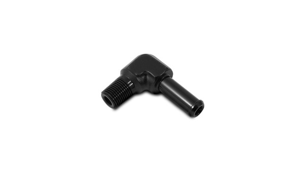 Male NPT to Hose Barb Adapter, 90 Degree; NPT Size: 3/8" Hose Size: 5/16" - 11237