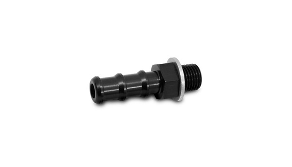 Metric to Barb Fitting (Male M18 x 1.5 to 3/8" Barb) Aluminum - 11418