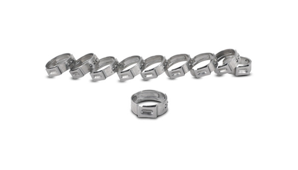 Stainless Steel Pinch Clamps: 16.0-19.2mm (Pack of 10) - 12277