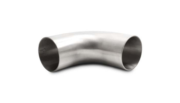 90 Degree Brushed Mandrel Bend, 2.50" Outer Diameter; Length from Tangent: 4.13" - 13350