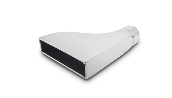 7.50" x 2.00 Rectangular Stainless Steel Tip (Camaro Style) - 2.5"inlet - 1606