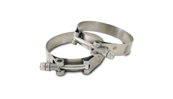 Stainless Steel T-Bolt Clamps (Pack of 2) - Clamp Range: 1.73"-1.95" - 2789