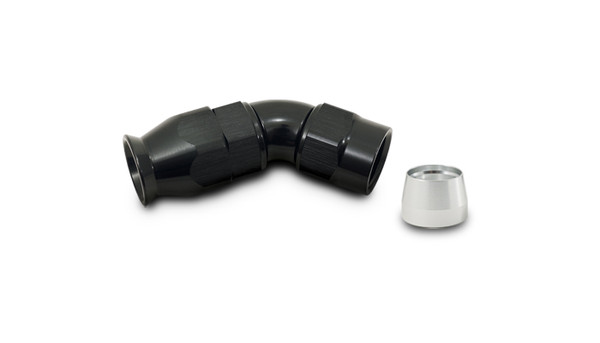 45 Degree High Flow Hose End Fitting for PTFE Lined Hose, -10AN - 28410
