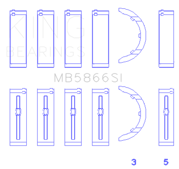 King Bearings - MB5866SI