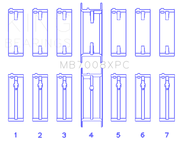 King Bearings - MB7008XPC STDX