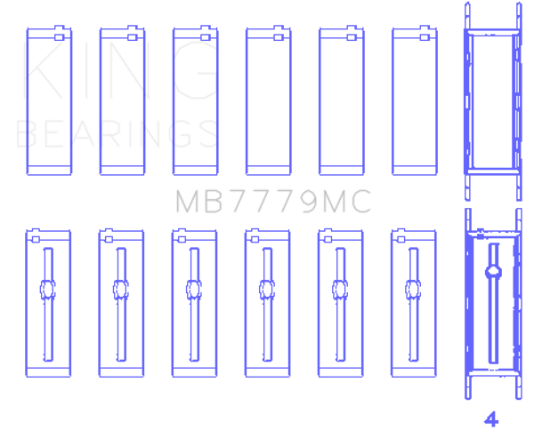 King Bearings - MB7779MC0.5