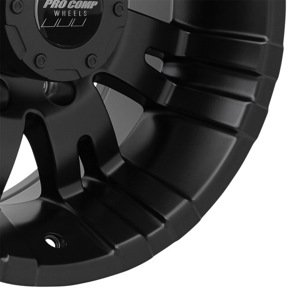 Raven Satin Black 17x9 8x170 4.75BS Offset -6mm Cap P/N 8515041 - 5001-7970