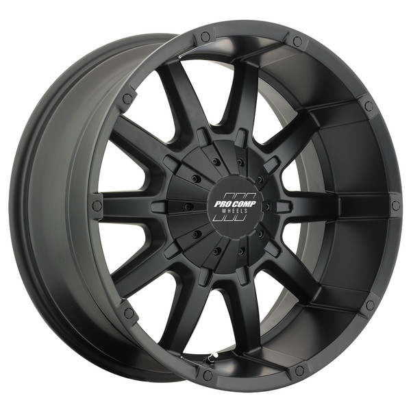 10 Gauge Satin Black 20x9 5x5 4.5BS Offset -12mm Cap P/N 505056800 - 5050-292745