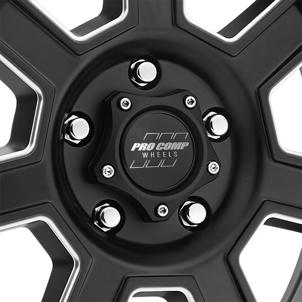 Sledge Satin Black Milled 20X9 5x150 5BS Offset 0mm Cap P/N 503445000 - 5143-2955