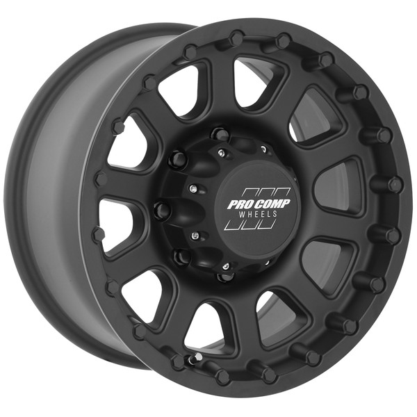 Bandido Matte Black 16x8 8x6.5 4.5BS Offset 0mm Cap P/N 703151500 - 7032-6882