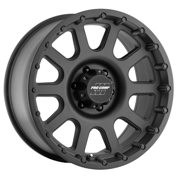 Bandido Matte Black 16x8 6x5.5 4.5BS Offset 0mm Cap P/N 703165500 - 7032-6883
