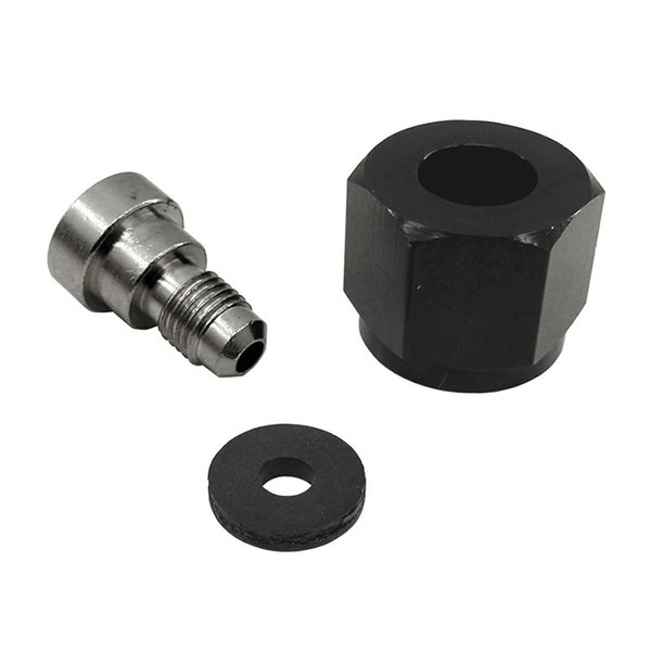 Nitrous Express 4AN BOTTLE NIPPLE AND NUT FOR CO2 VALVE (INCL. GASKET) - 11713