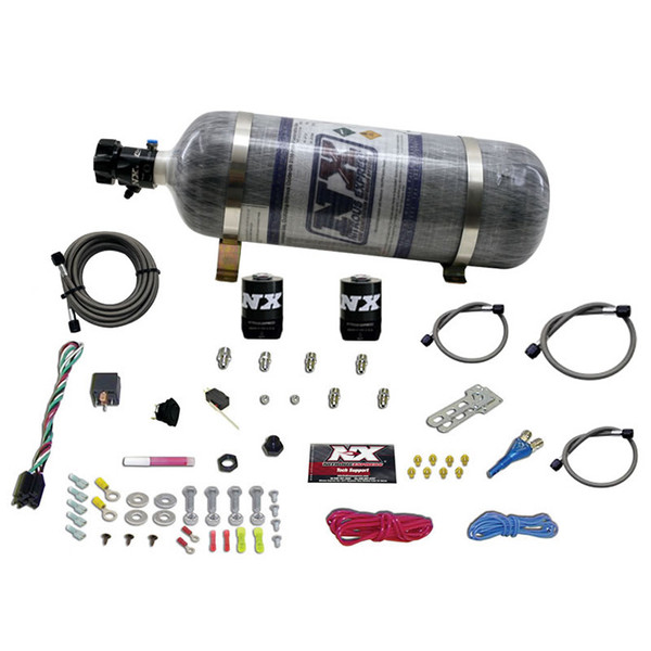 Nitrous Express GM EFI RACE (100-150-200-250HP) SINGLE NOZZLE WITH COMPOSITE BOTTLE - 20118-12