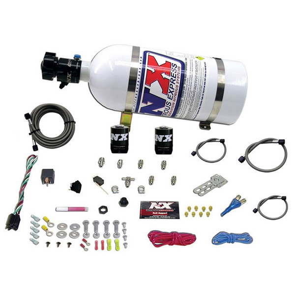 Nitrous Express ALL SPORT COMPACT EFI SINGLE NOZZLE SYSTEM (35-50-75 HP) WITH 10LB BOTTLE - 20923-10