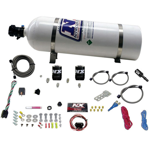 Nitrous Express 5.0 COYOTE SINGLE NOZZLE SYSTEM (35-150HP) W/ 15LB BOTTLE - 20932-15