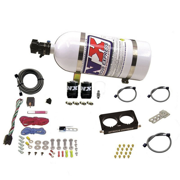 Nitrous Express FORD 4 VALVE NITROUS PLATE SYSTEM (50-300HP) WITHOUT BOTTLE (STOCK TB) - 20950D-00