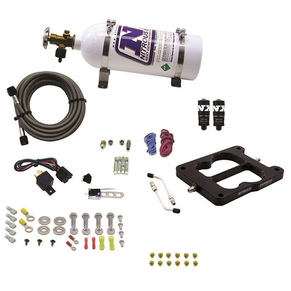 Nitrous Express Q-JET/HOLLEY SPREAD BORE HITMAN (100-150-200HP) WITH 5LB BOTTLE - 40080-05