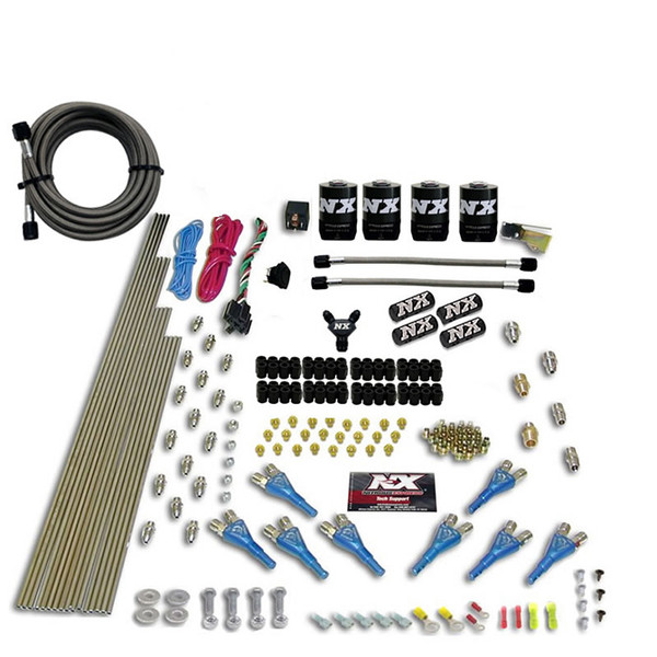 Nitrous Express 8 CYL SHARK DIRECT PORT 4 SOLENOIDS WITHOUT BOTTLE (200-600HP JETTING) - 90006-00
