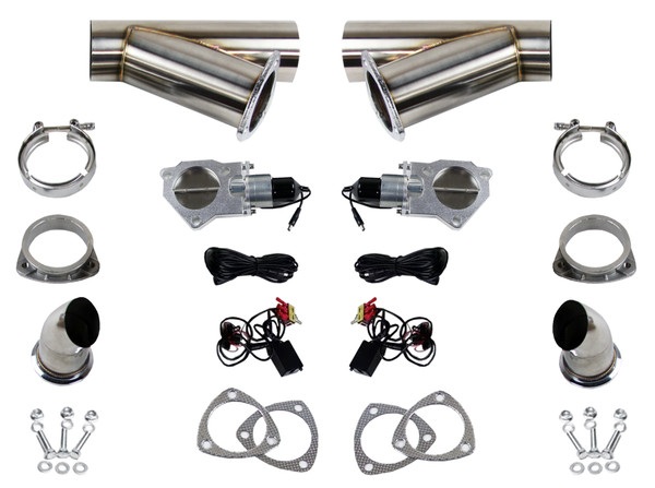 Granatelli Electronic Exhaust Cutout Systems - Stainless Steel - Weld In - 307522D