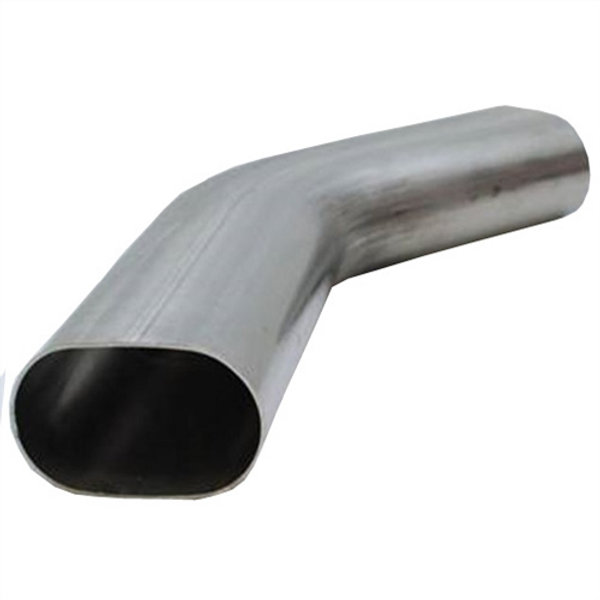 Granatelli 3 inch Oval Exhaust Tubing Horizontal 45 bend 4.50 inch Bend Radius - 313536