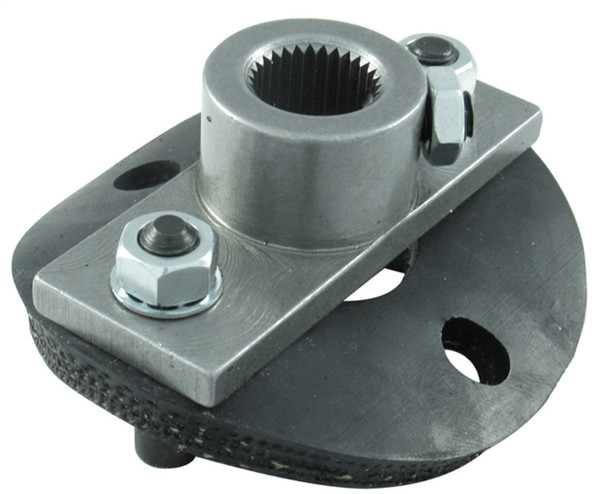 Borgeson - Steering Coupler - P/N: 990015 - OEM Style half rag joint steering coupler. Includes steering box side and rubber disc with hardware. Fits 18MM Double-D. - 990015