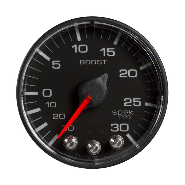 2-1/16 in. BOOST/VACUUM 30 IN HG/30 PSI SPEK-PRO BLACK/BLACK - P302328