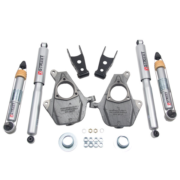 BELLTECH 1010SP LOWERING KITS  Front And Rear Complete Kit W/ Street Performance Shocks 2014-2017 SIL/SIERRA 2WD/4WD 2F/2-3R (ALL CAB) W/Shocks - 1010SP